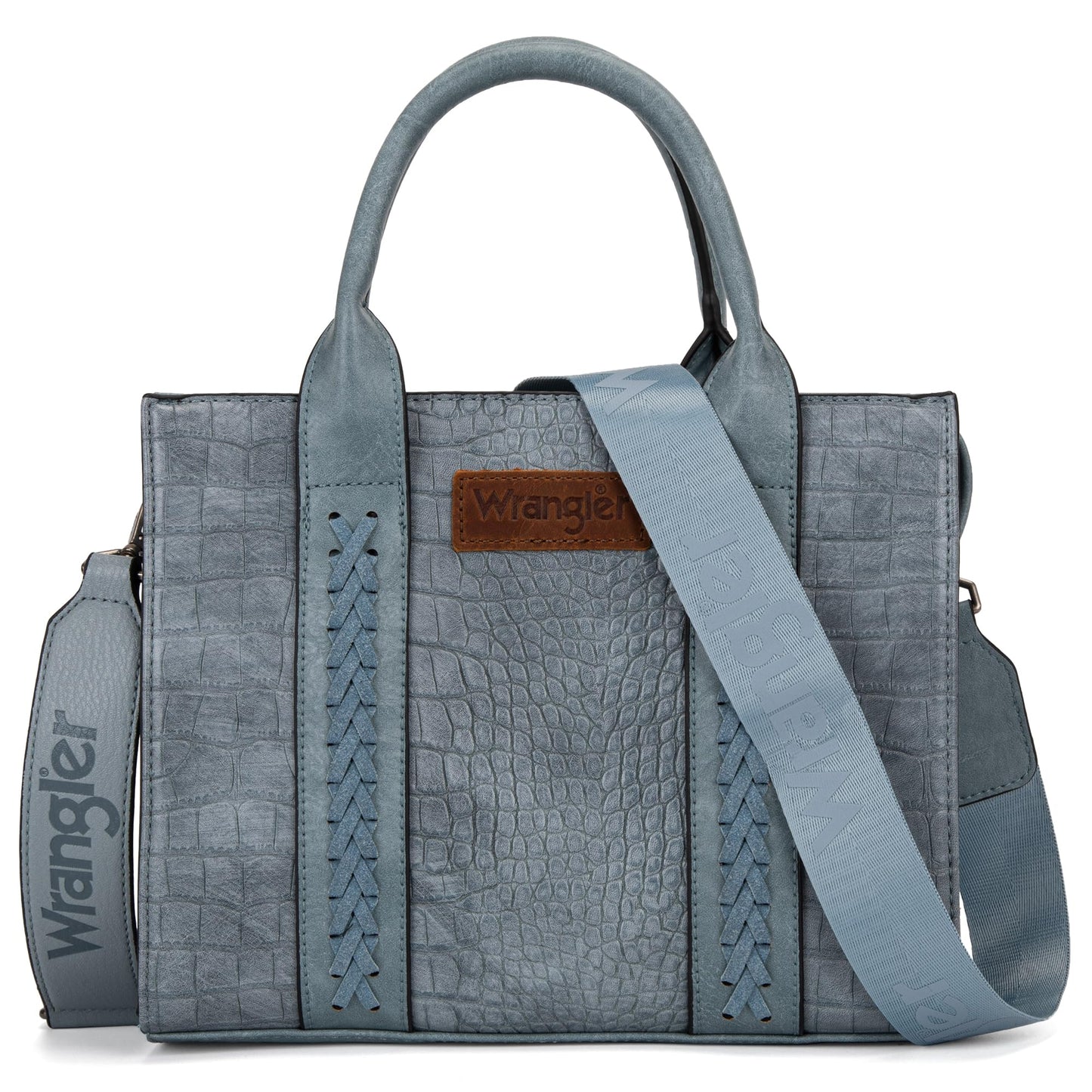 Wrangler Tote Bag for Women Top Handle Handbags Satchel Bag Shoulder Bag Purse for Women with Crossbody Strap