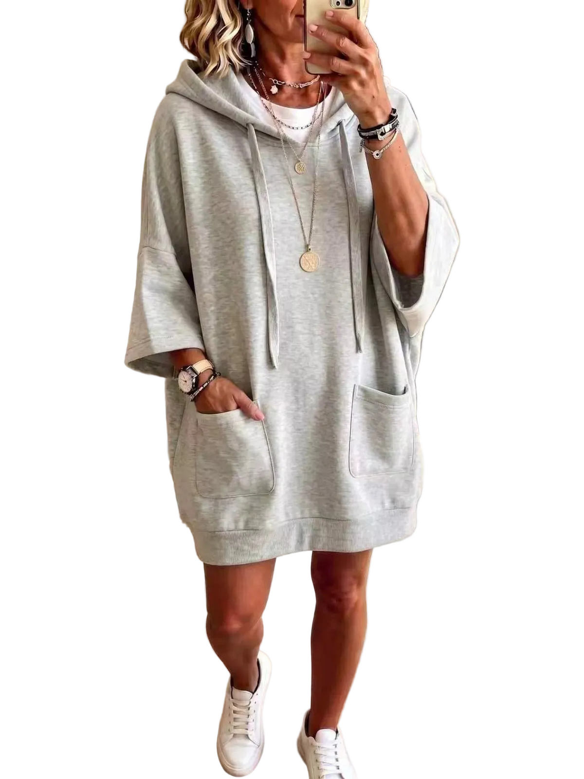 Full Size Drawstring Oversized Front Pockets Oversized Hoodie Plus Size
