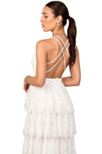Clarise White Lace Maxi Dress