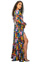 Work of Art Jewel-Accent Cut-Out Maxi Dress