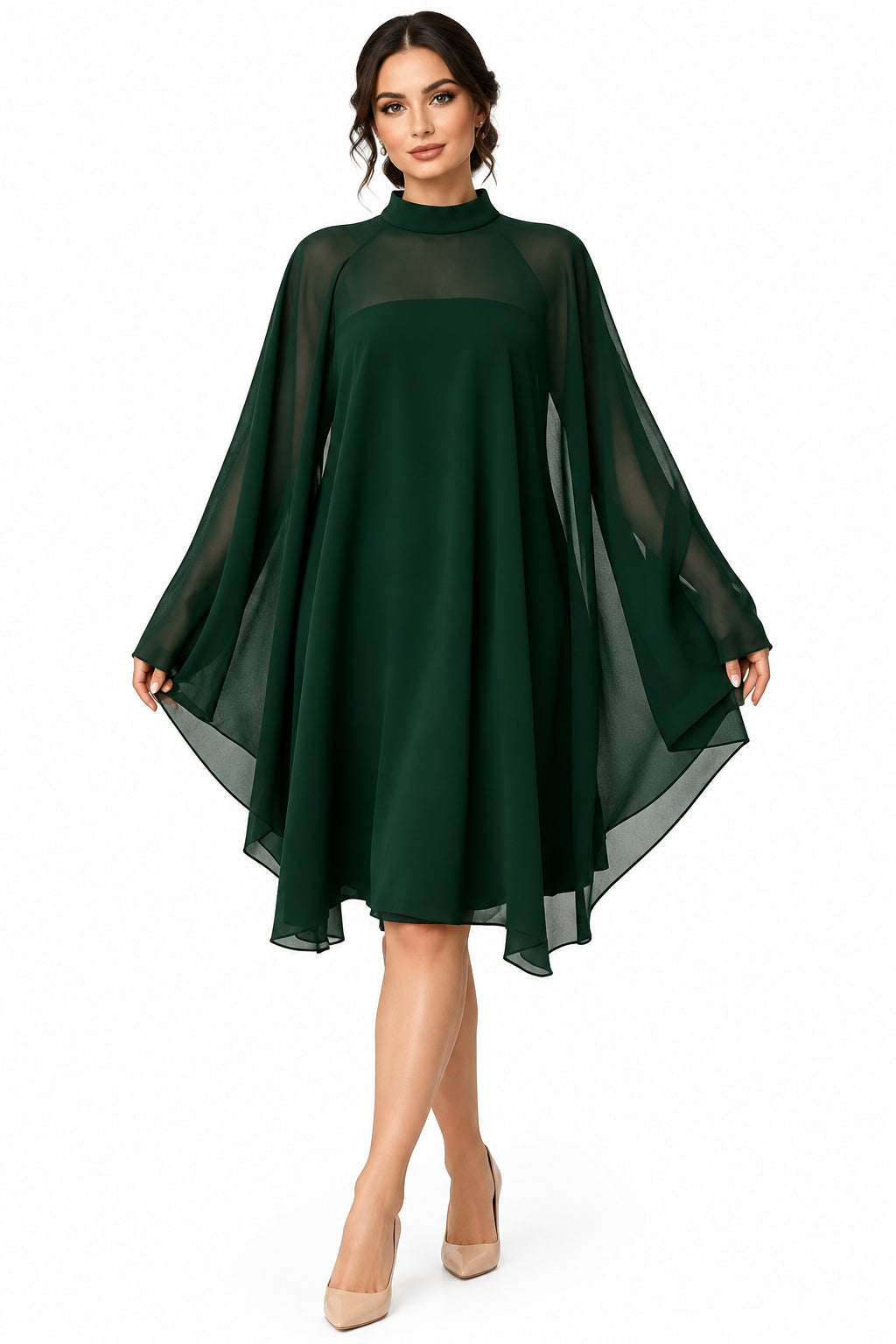 Plus Size Sleeveless Blouse & Tube Top Mini Dress Two-Piece Set – Women's Elegant Curvy Outfit