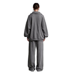 Relaxed Collared Top & Drawstring Straight-Leg Pants Set – view 2