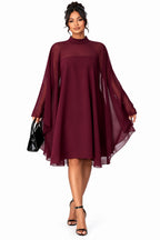Plus Size Sleeveless Blouse & Tube Top Mini Dress Two-Piece Set – Women's Elegant Curvy Outfit