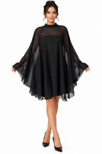 Plus Size Sleeveless Blouse & Tube Top Mini Dress Two-Piece Set – Women's Elegant Curvy Outfit