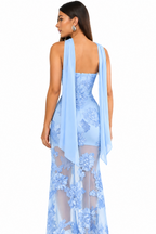 3D Floral Backless Sexy Summer Dress
