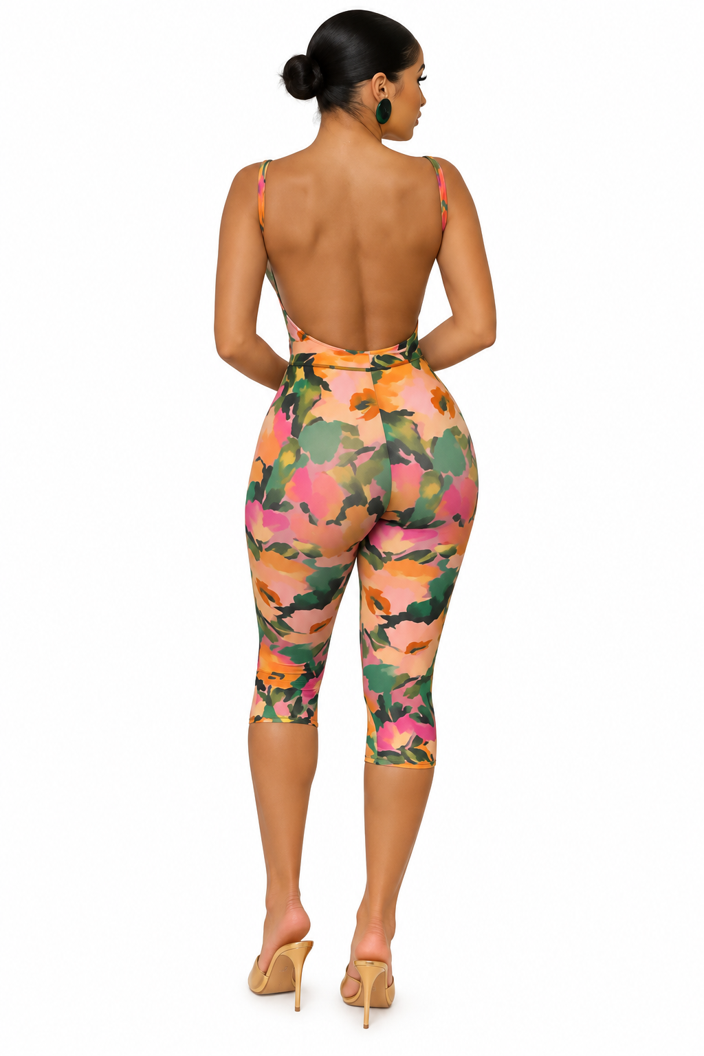Floral Print Off-Shoulder Top & Short Pants Set – Women's Sexy 2-Piece Outfit