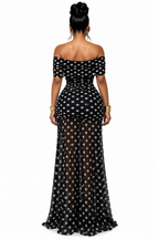 Polo Neck Split Pleated Vacation Hip Dress