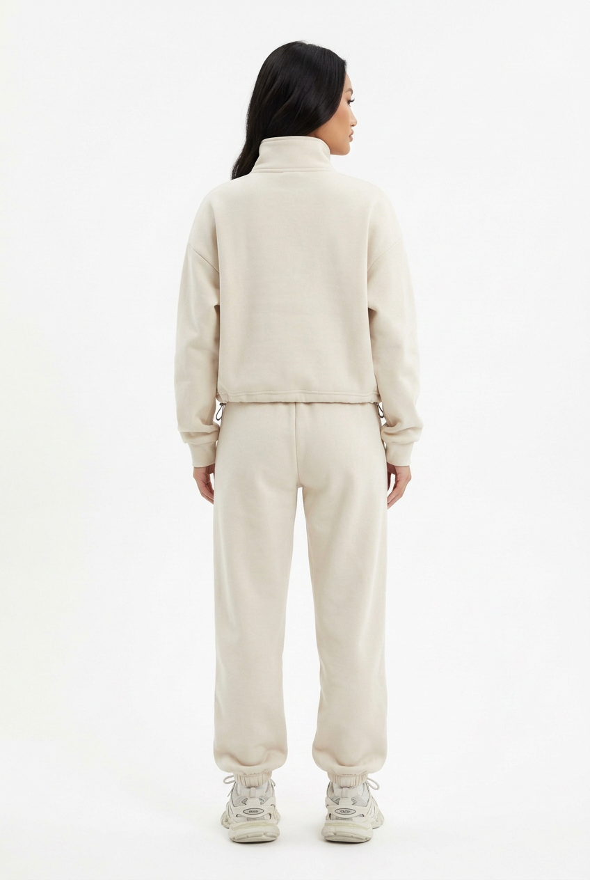 Half-Zip Pullover & Jogger Tracksuit Set