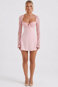 Pink dress full-body correction