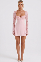 Pink dress full-body correction