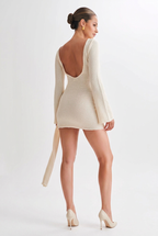 White dress full-back view